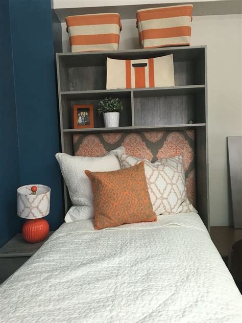 dorm headboards|dorm headboard with shelves.